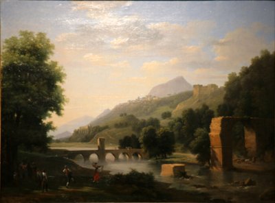 Italian Landscape by Jean Victor Bertin